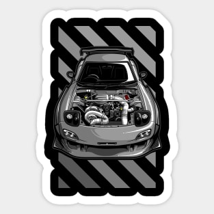 Mazda RX7 Grey Sticker